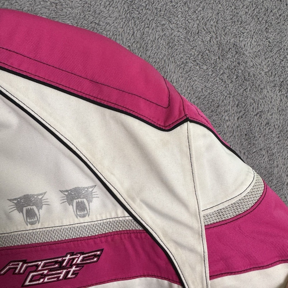 Arctic Cat Jacket Womens L Snowmobile Coat Thinsulate Quilted Racegirl A-tex - Picture 8 of 16
